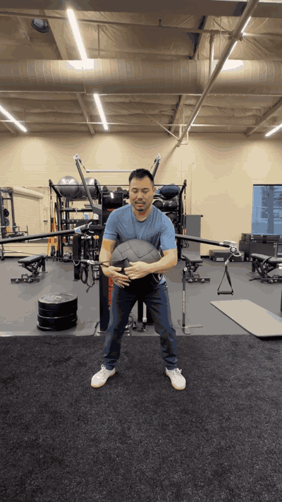 Initial assessment showing limited single-leg stability